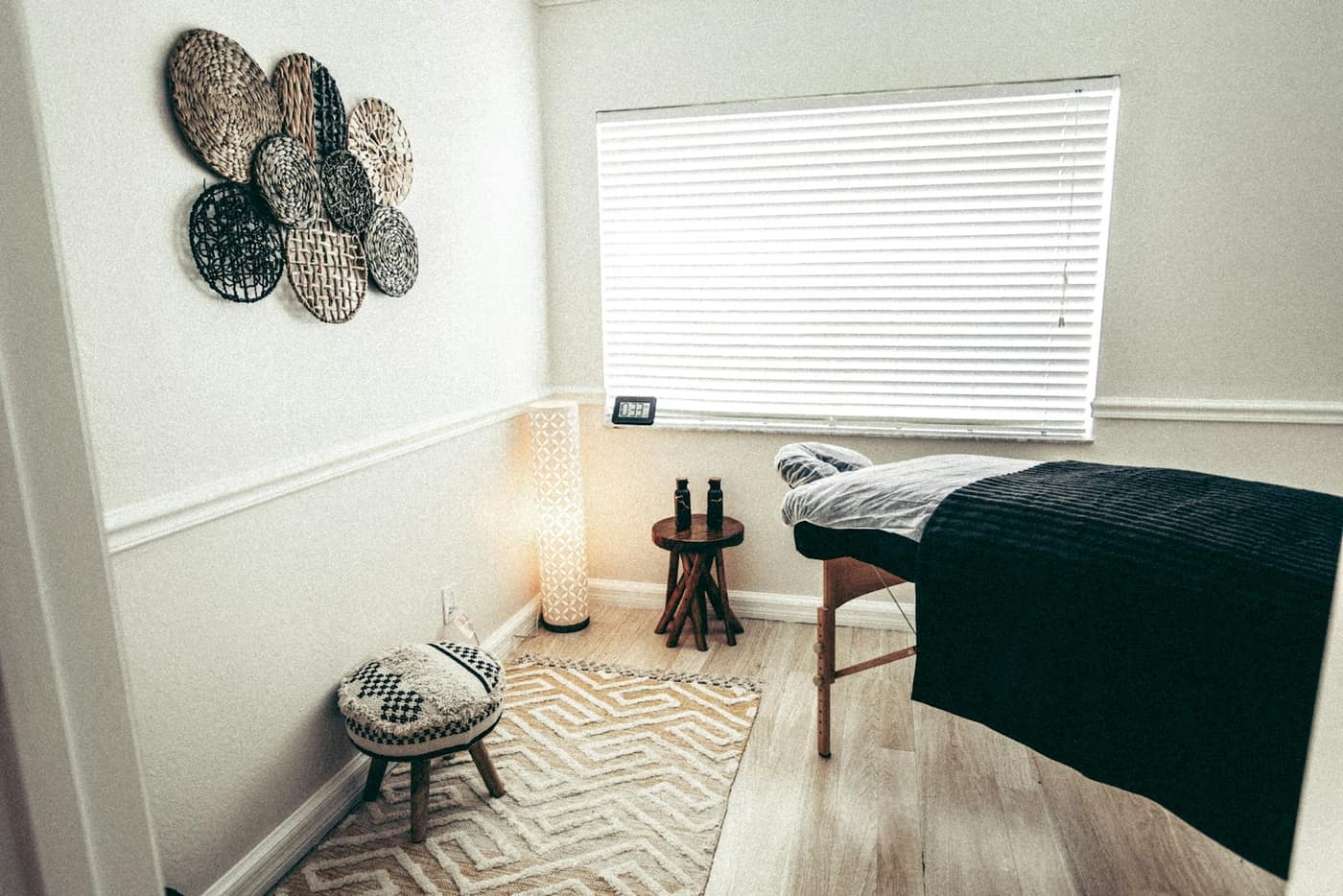 Treatment room interior at Harlow Bodywork Studio